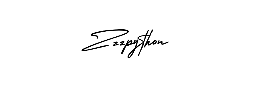 Zzzpython stylish signature style. Best Handwritten Sign (AmerikaSignatureDemo-Regular) for my name. Handwritten Signature Collection Ideas for my name Zzzpython. Zzzpython signature style 3 images and pictures png