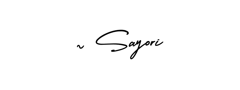 It looks lik you need a new signature style for name ~ Sayori. Design unique handwritten (AmerikaSignatureDemo-Regular) signature with our free signature maker in just a few clicks. ~ Sayori signature style 3 images and pictures png