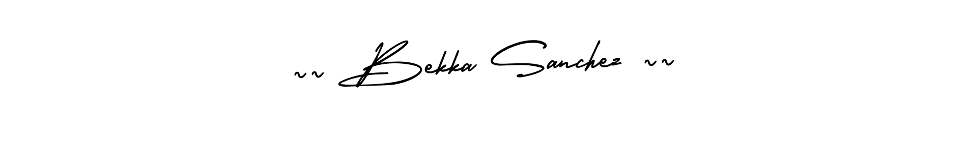 Best and Professional Signature Style for ~~ Bekka Sanchez ~~. AmerikaSignatureDemo-Regular Best Signature Style Collection. ~~ Bekka Sanchez ~~ signature style 3 images and pictures png