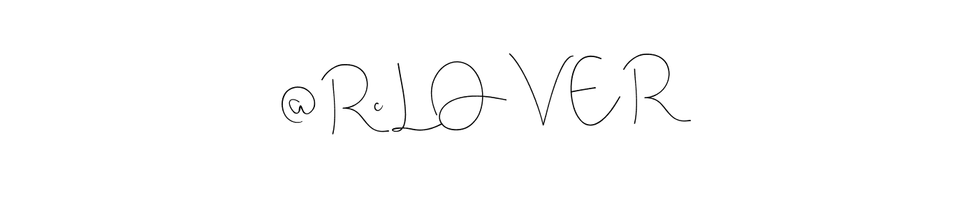 You can use this online signature creator to create a handwritten signature for the name @ Rc L O V E R. This is the best online autograph maker. @ Rc L O V E R signature style 4 images and pictures png