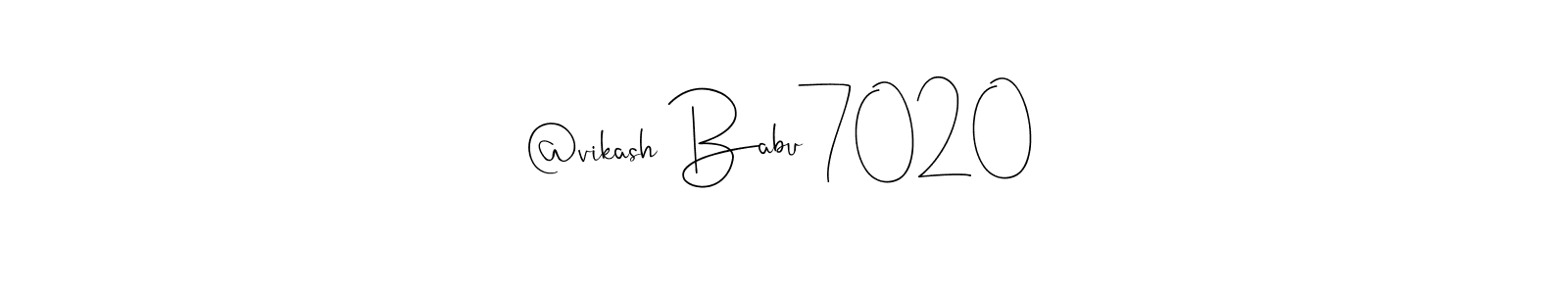 Also we have @vikash Babu7020 name is the best signature style. Create professional handwritten signature collection using Andilay-7BmLP autograph style. @vikash Babu7020 signature style 4 images and pictures png