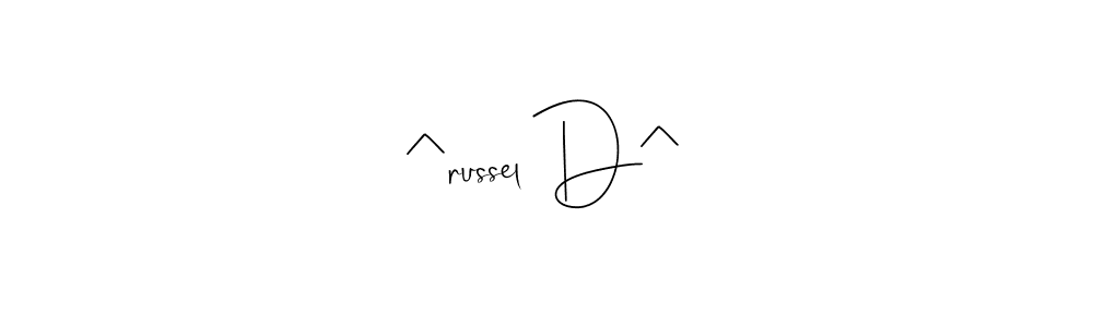 You can use this online signature creator to create a handwritten signature for the name ^russel D^. This is the best online autograph maker. ^russel D^ signature style 4 images and pictures png