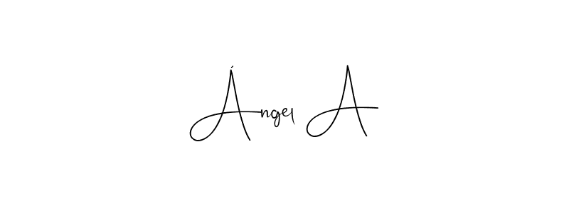 The best way (Andilay-7BmLP) to make a short signature is to pick only two or three words in your name. The name Ángel A include a total of six letters. For converting this name. Ángel A signature style 4 images and pictures png