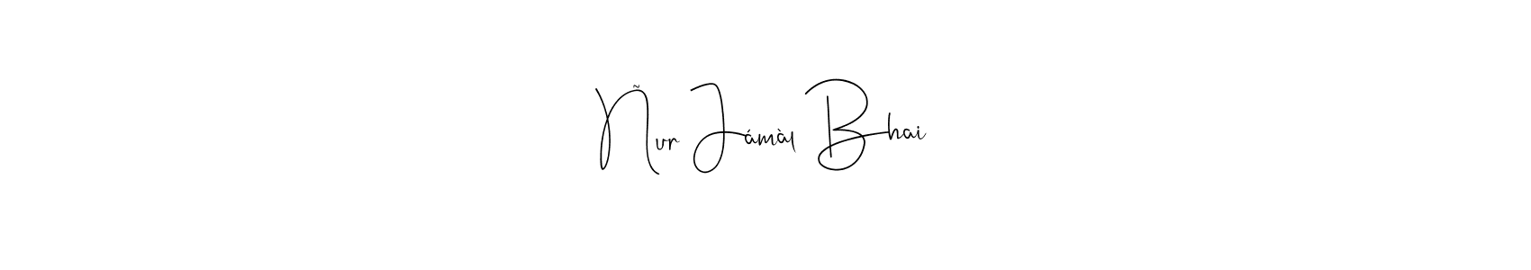 Use a signature maker to create a handwritten signature online. With this signature software, you can design (Andilay-7BmLP) your own signature for name Ñur Jámàl Bhai. Ñur Jámàl Bhai signature style 4 images and pictures png