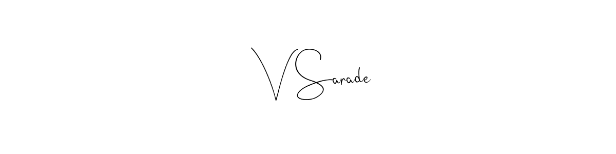 अ V Sarade stylish signature style. Best Handwritten Sign (Andilay-7BmLP) for my name. Handwritten Signature Collection Ideas for my name अ V Sarade. अ V Sarade signature style 4 images and pictures png