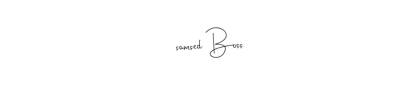 How to make ™samsed Boss name signature. Use Andilay-7BmLP style for creating short signs online. This is the latest handwritten sign. ™samsed Boss signature style 4 images and pictures png