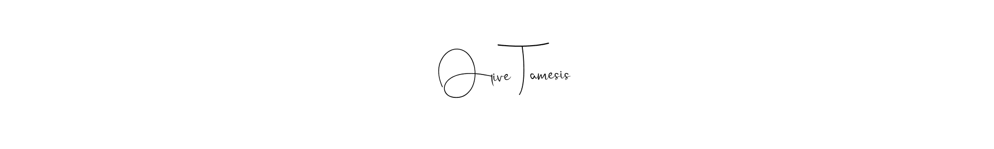 Use a signature maker to create a handwritten signature online. With this signature software, you can design (Andilay-7BmLP) your own signature for name ❤️ Olive Tamesis. ❤️ Olive Tamesis signature style 4 images and pictures png