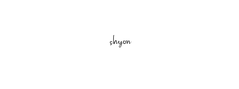 Make a beautiful signature design for name 々shyon. With this signature (Andilay-7BmLP) style, you can create a handwritten signature for free. 々shyon signature style 4 images and pictures png