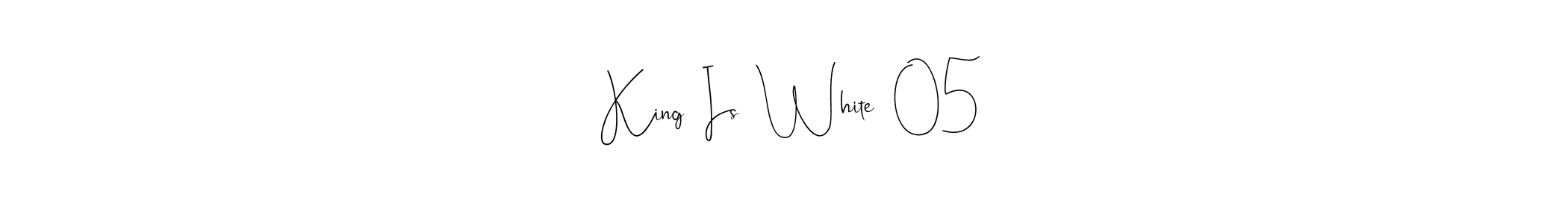 Create a beautiful signature design for name   King  Is  White  05. With this signature (Andilay-7BmLP) fonts, you can make a handwritten signature for free.   King  Is  White  05 signature style 4 images and pictures png