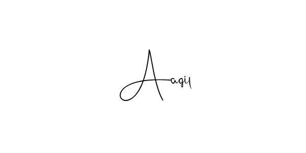 How to make  Aaqil signature? Andilay-7BmLP is a professional autograph style. Create handwritten signature for  Aaqil name.  Aaqil signature style 4 images and pictures png