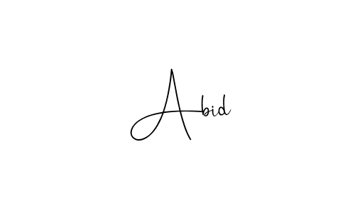 Also You can easily find your signature by using the search form. We will create  Abid name handwritten signature images for you free of cost using Andilay-7BmLP sign style.  Abid signature style 4 images and pictures png