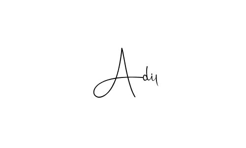 Use a signature maker to create a handwritten signature online. With this signature software, you can design (Andilay-7BmLP) your own signature for name  Adil.  Adil signature style 4 images and pictures png