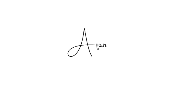 Use a signature maker to create a handwritten signature online. With this signature software, you can design (Andilay-7BmLP) your own signature for name  Allan.  Allan signature style 4 images and pictures png