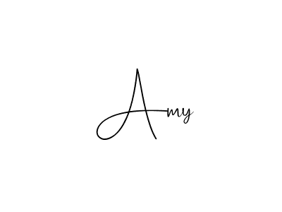 Create a beautiful signature design for name  Amy. With this signature (Andilay-7BmLP) fonts, you can make a handwritten signature for free.  Amy signature style 4 images and pictures png