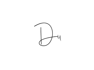 Make a beautiful signature design for name  Dil. With this signature (Andilay-7BmLP) style, you can create a handwritten signature for free.  Dil signature style 4 images and pictures png