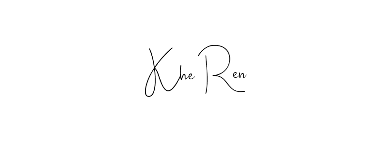 Also we have  Khe Ren name is the best signature style. Create professional handwritten signature collection using Andilay-7BmLP autograph style.  Khe Ren signature style 4 images and pictures png