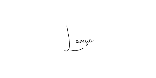 How to make  Lamya signature? Andilay-7BmLP is a professional autograph style. Create handwritten signature for  Lamya name.  Lamya signature style 4 images and pictures png