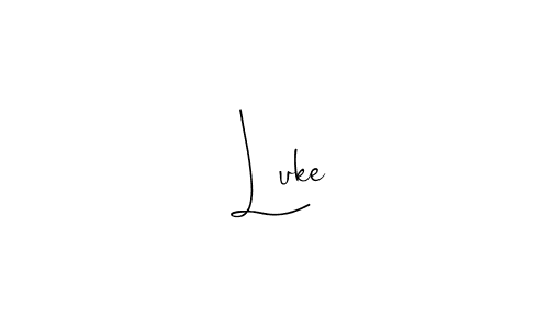 Make a beautiful signature design for name  Luke. With this signature (Andilay-7BmLP) style, you can create a handwritten signature for free.  Luke signature style 4 images and pictures png