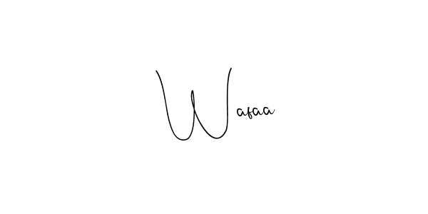 Once you've used our free online signature maker to create your best signature Andilay-7BmLP style, it's time to enjoy all of the benefits that  Wafaa name signing documents.  Wafaa signature style 4 images and pictures png