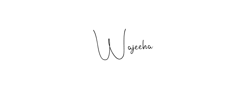 How to Draw  Wajeeha signature style? Andilay-7BmLP is a latest design signature styles for name  Wajeeha.  Wajeeha signature style 4 images and pictures png