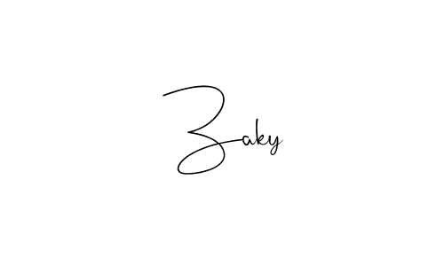 Make a beautiful signature design for name  Zaky. Use this online signature maker to create a handwritten signature for free.  Zaky signature style 4 images and pictures png