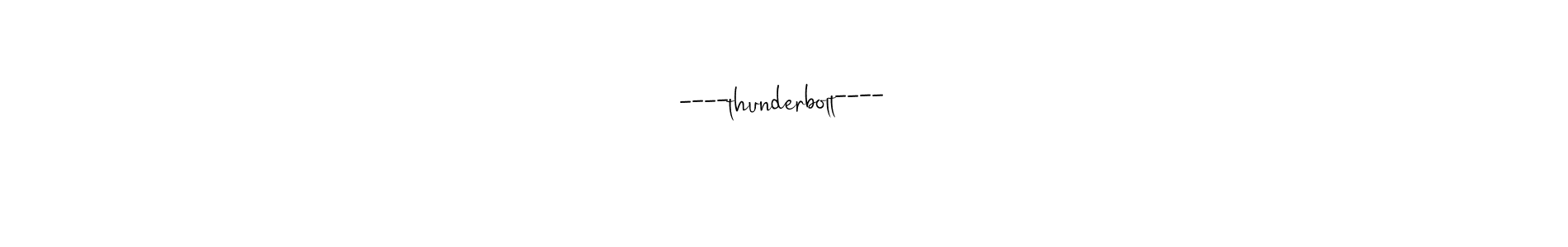 Also we have ----thunderbolt---- name is the best signature style. Create professional handwritten signature collection using Andilay-7BmLP autograph style. ----thunderbolt---- signature style 4 images and pictures png