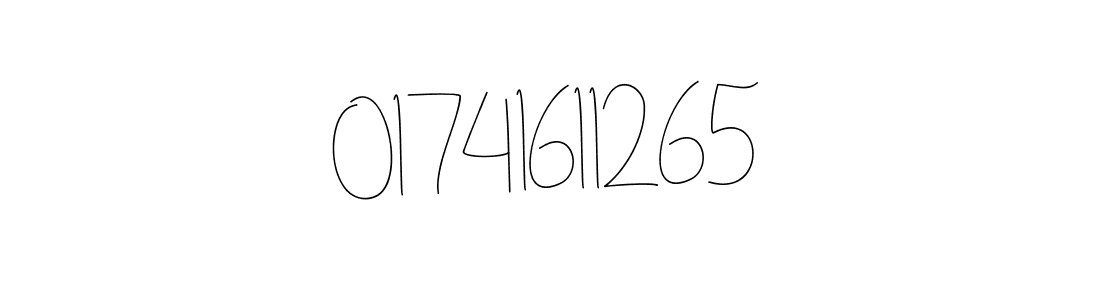 Design your own signature with our free online signature maker. With this signature software, you can create a handwritten (Andilay-7BmLP) signature for name 01741611265. 01741611265 signature style 4 images and pictures png