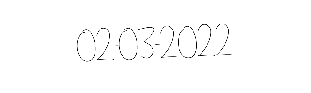 Use a signature maker to create a handwritten signature online. With this signature software, you can design (Andilay-7BmLP) your own signature for name 02-03-2022. 02-03-2022 signature style 4 images and pictures png