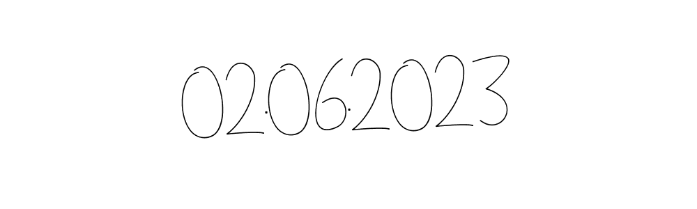 You should practise on your own different ways (Andilay-7BmLP) to write your name (02.06.2023) in signature. don't let someone else do it for you. 02.06.2023 signature style 4 images and pictures png