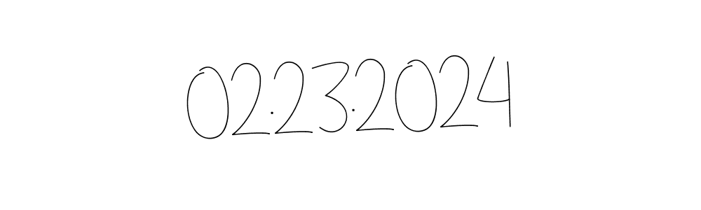 How to make 02.23.2024 name signature. Use Andilay-7BmLP style for creating short signs online. This is the latest handwritten sign. 02.23.2024 signature style 4 images and pictures png