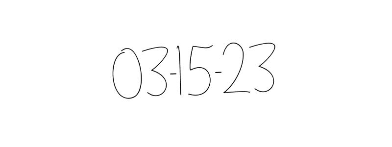 Use a signature maker to create a handwritten signature online. With this signature software, you can design (Andilay-7BmLP) your own signature for name 03-15-23. 03-15-23 signature style 4 images and pictures png