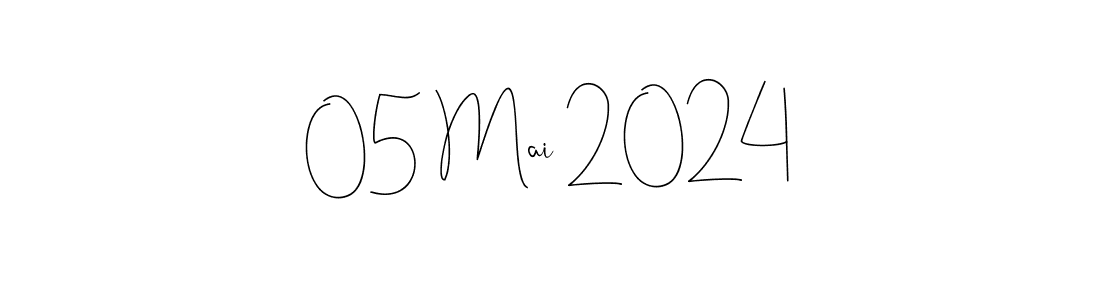 Design your own signature with our free online signature maker. With this signature software, you can create a handwritten (Andilay-7BmLP) signature for name 05 Mai 2024. 05 Mai 2024 signature style 4 images and pictures png