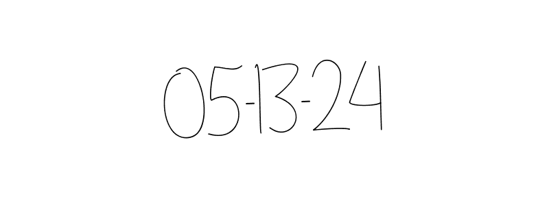 Design your own signature with our free online signature maker. With this signature software, you can create a handwritten (Andilay-7BmLP) signature for name 05-13-24. 05-13-24 signature style 4 images and pictures png