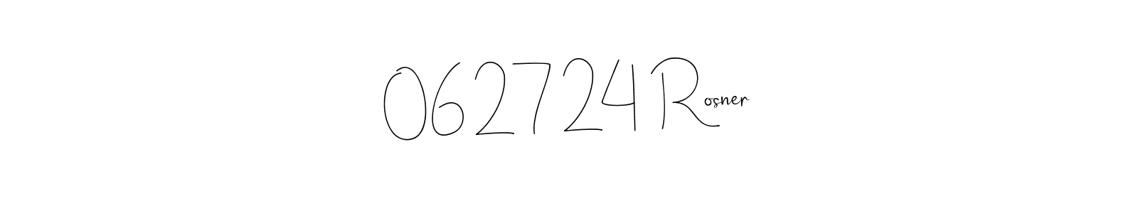 The best way (Andilay-7BmLP) to make a short signature is to pick only two or three words in your name. The name 06|27|24  Rosner include a total of six letters. For converting this name. 06|27|24  Rosner signature style 4 images and pictures png