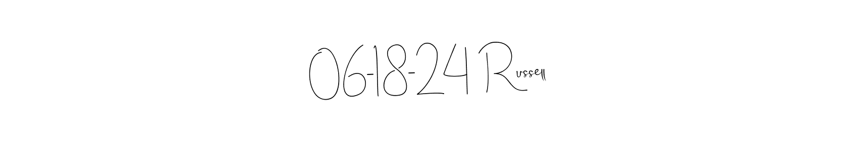 Use a signature maker to create a handwritten signature online. With this signature software, you can design (Andilay-7BmLP) your own signature for name 06-18-24  Russell. 06-18-24  Russell signature style 4 images and pictures png