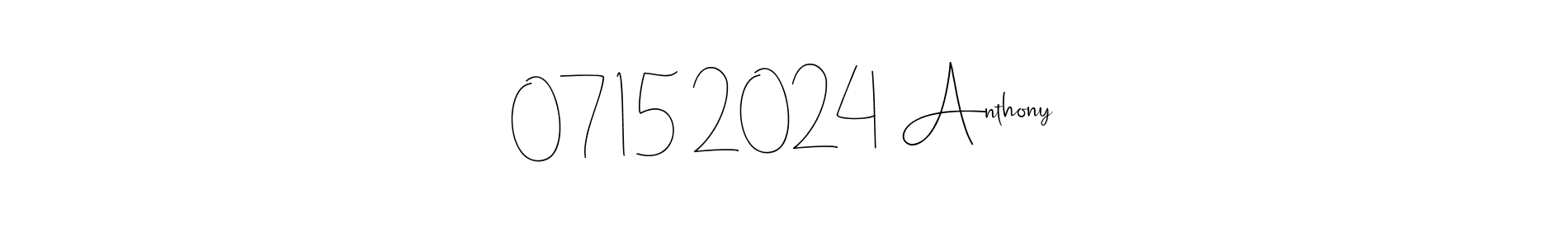 Use a signature maker to create a handwritten signature online. With this signature software, you can design (Andilay-7BmLP) your own signature for name 07|15|2024  Anthony. 07|15|2024  Anthony signature style 4 images and pictures png