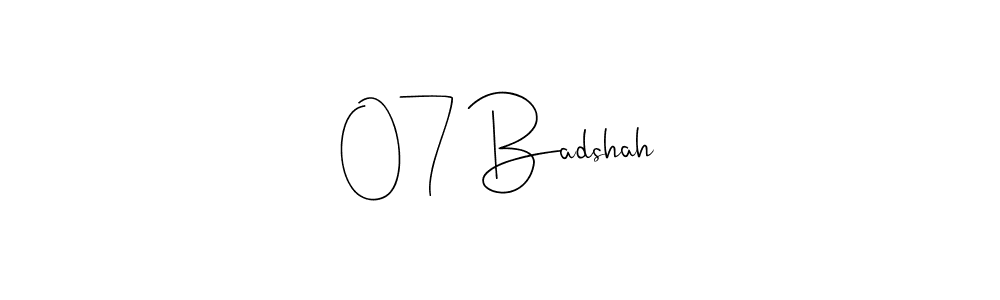 How to Draw 07 Badshah signature style? Andilay-7BmLP is a latest design signature styles for name 07 Badshah. 07 Badshah signature style 4 images and pictures png