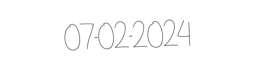 The best way (Andilay-7BmLP) to make a short signature is to pick only two or three words in your name. The name 07-02-2024 include a total of six letters. For converting this name. 07-02-2024 signature style 4 images and pictures png
