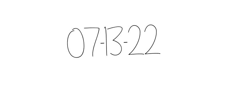 if you are searching for the best signature style for your name 07-13-22. so please give up your signature search. here we have designed multiple signature styles  using Andilay-7BmLP. 07-13-22 signature style 4 images and pictures png