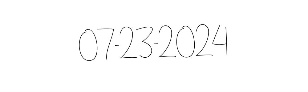 How to make 07-23-2024 name signature. Use Andilay-7BmLP style for creating short signs online. This is the latest handwritten sign. 07-23-2024 signature style 4 images and pictures png