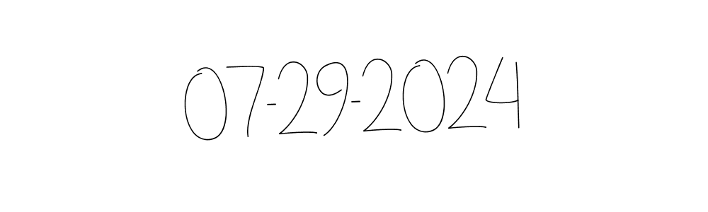 The best way (Andilay-7BmLP) to make a short signature is to pick only two or three words in your name. The name 07-29-2024 include a total of six letters. For converting this name. 07-29-2024 signature style 4 images and pictures png