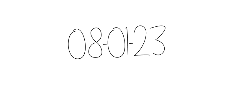 Use a signature maker to create a handwritten signature online. With this signature software, you can design (Andilay-7BmLP) your own signature for name 08-01-23. 08-01-23 signature style 4 images and pictures png