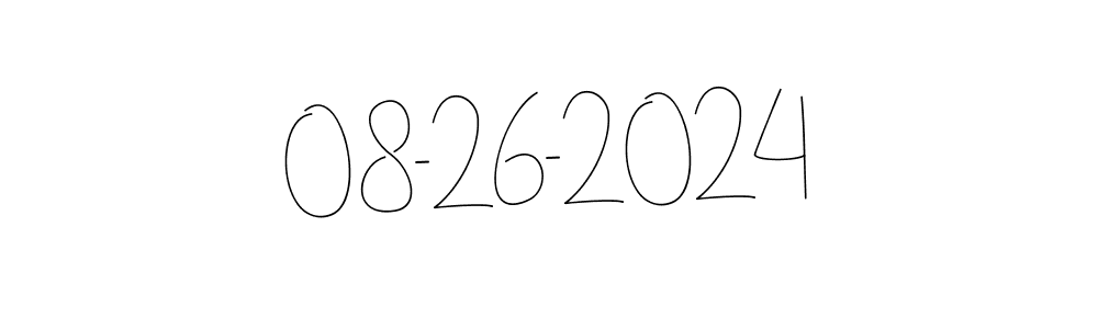 Design your own signature with our free online signature maker. With this signature software, you can create a handwritten (Andilay-7BmLP) signature for name 08-26-2024. 08-26-2024 signature style 4 images and pictures png