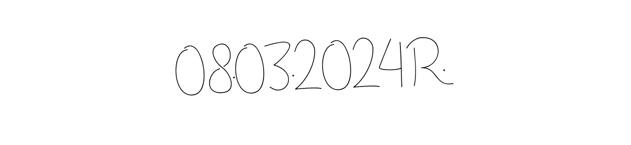 if you are searching for the best signature style for your name 08.03.2024 R.. so please give up your signature search. here we have designed multiple signature styles  using Andilay-7BmLP. 08.03.2024 R. signature style 4 images and pictures png