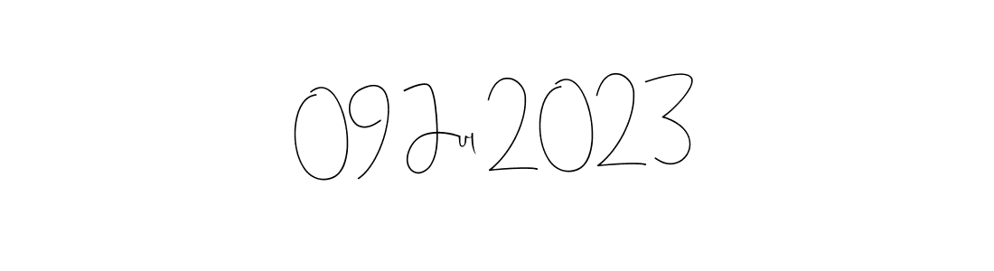 How to make 09 Jul 2023 name signature. Use Andilay-7BmLP style for creating short signs online. This is the latest handwritten sign. 09 Jul 2023 signature style 4 images and pictures png
