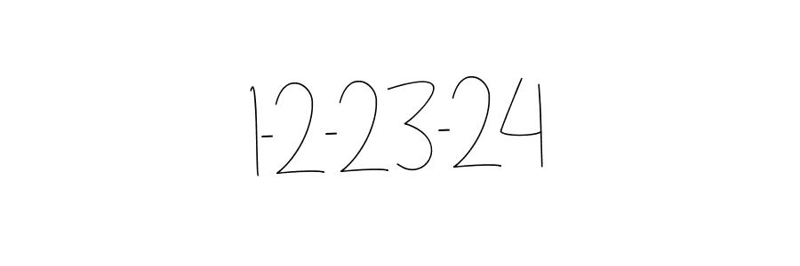 Use a signature maker to create a handwritten signature online. With this signature software, you can design (Andilay-7BmLP) your own signature for name 1-2-23-24. 1-2-23-24 signature style 4 images and pictures png