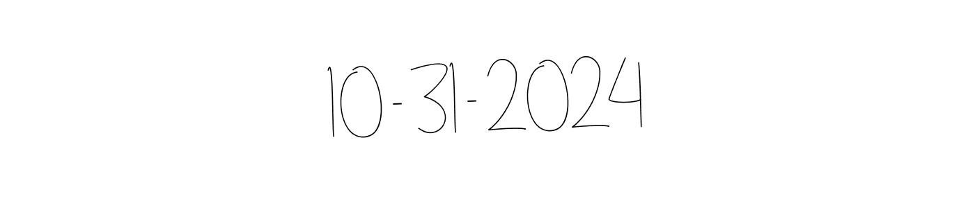 You can use this online signature creator to create a handwritten signature for the name 10 - 31 - 2024. This is the best online autograph maker. 10 - 31 - 2024 signature style 4 images and pictures png