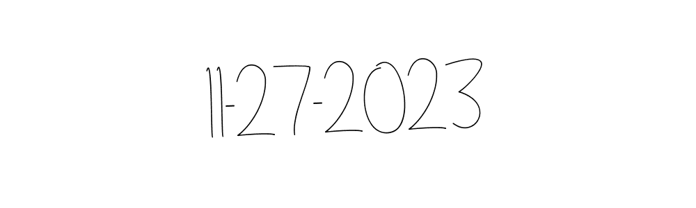 How to make 11-27-2023 signature? Andilay-7BmLP is a professional autograph style. Create handwritten signature for 11-27-2023 name. 11-27-2023 signature style 4 images and pictures png
