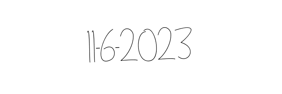 Make a beautiful signature design for name 11-6-2023. With this signature (Andilay-7BmLP) style, you can create a handwritten signature for free. 11-6-2023 signature style 4 images and pictures png