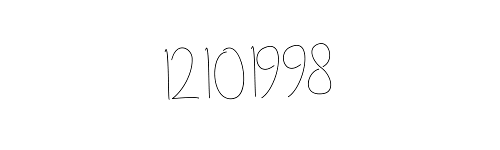 Use a signature maker to create a handwritten signature online. With this signature software, you can design (Andilay-7BmLP) your own signature for name 12 10 1998. 12 10 1998 signature style 4 images and pictures png